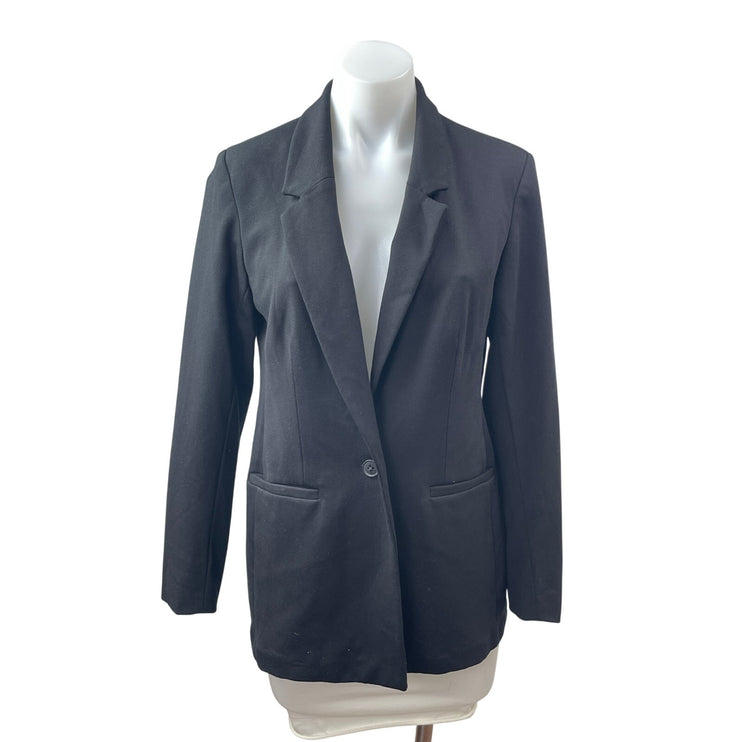 Old Navy Women's Black Long Sleeve Notch Lapel Blazer Suit Coat Jacket Size S