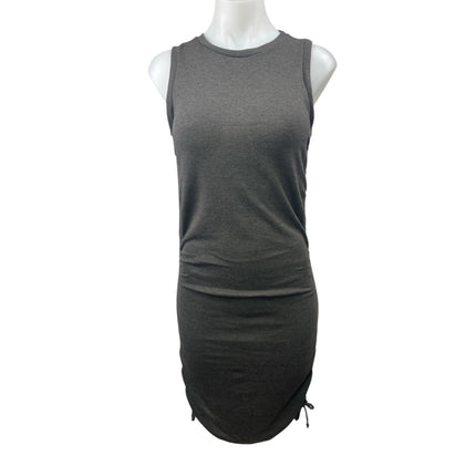 Forever 21 Women's Gray Ruched Sleeveless Knit Mini Bodycon Tank Dress Size M