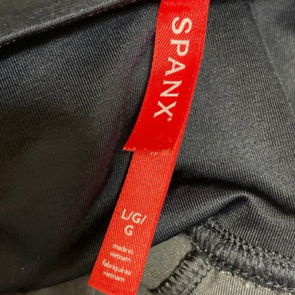 Spanx Women's Black Velvet Velout Pull On High Rise Yoga Leggings Pants Size L