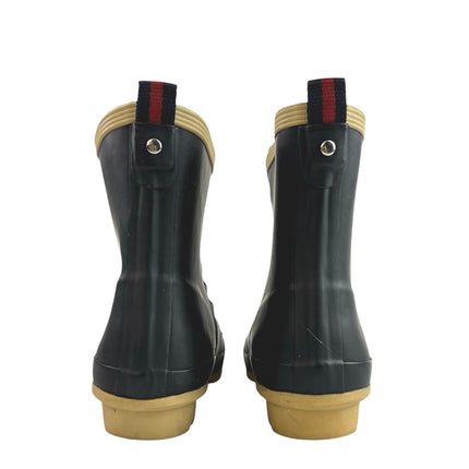 Tommy Hilfiger Renegade Women's Black Round Toe Lace Up Duck Rain Boots Size 7