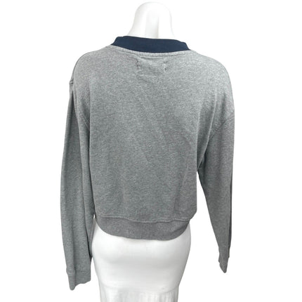 Soulcycle Women's Gray Fleece Long Sleeve Crewneck Sweatshirt Sweater Top Size M