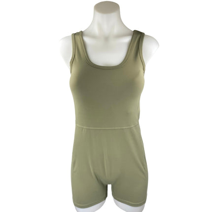PAC 1980 Women's Green Sleeveless Cami One Piece Bodysuit Jumpsuit Romper Size M