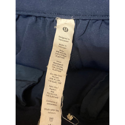Lululemon Women's Blue High Rise Yoga Athletic Activewear Track Trousers Pants 0