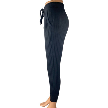 Abercrombie & Fitch Womens Black Rib Knit High Rise Skinny Leggings Pants Sz XS