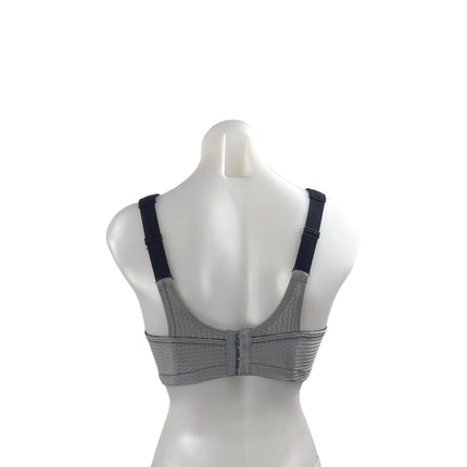 Glamorise Color Block Yoga Workout Athletic Activewear Tank Sports Bra Top 32DD