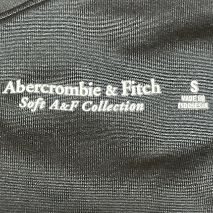 Abercrombie & Fitch Womens Black Sleeveless One Shoulder Bodysuit Tank Top Sz S