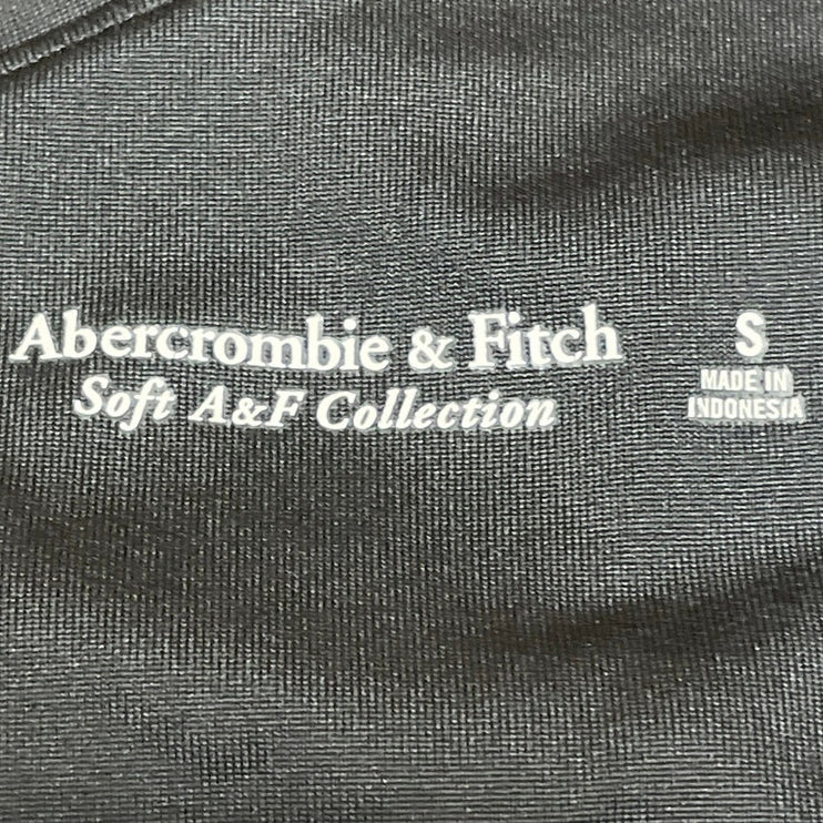 Abercrombie & Fitch Womens Black Sleeveless One Shoulder Bodysuit Tank Top Sz S
