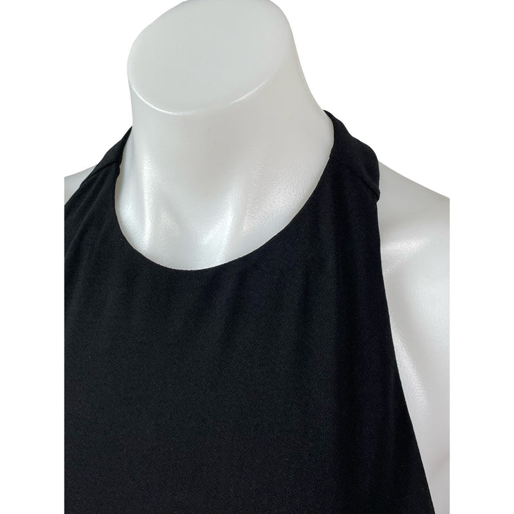 Alice + Olivia Rydel Black Sleeveless Gym Athletic Activewear Crop Tank Top S/M