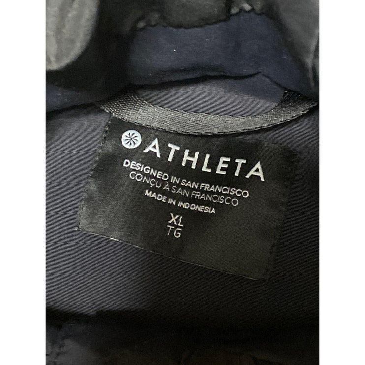 Athleta Women's Black Long Sleeve Hooded Hiking Hunting Athletic Coat Jacket XL