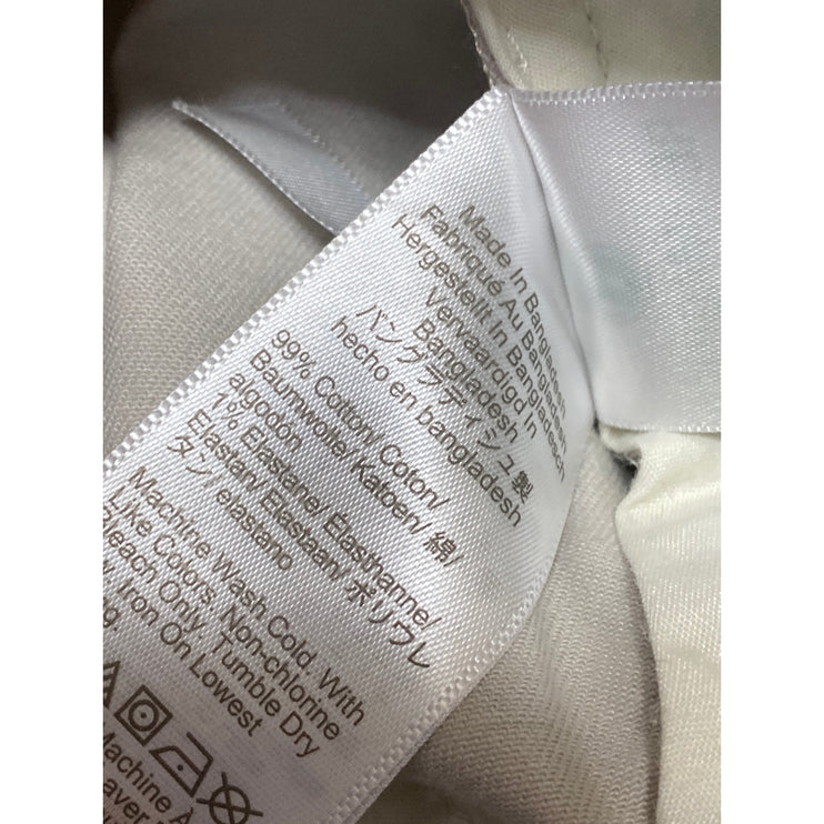 J.Crew Women's Off-White High Waisted Straight Leg Chino Khaki Trousers Pants 30