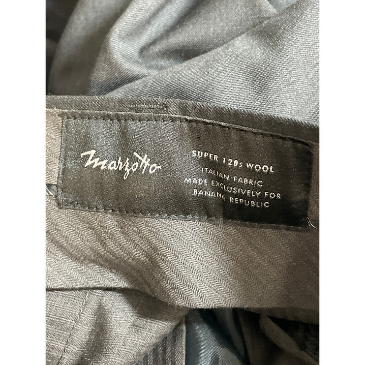 Banana Republic Marzotto Wool High Rise Slim Straight Trousers Dress Pants 32x32