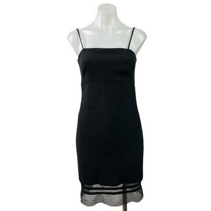 BCBGMaxazria Black Sleeveless Cami Camisole Mini Bodycon Slip Tank Dress Size 0