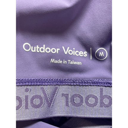 Outdoor Voices Purple Sleeveless One Shoulder Mini Athletic Activewear Dress M