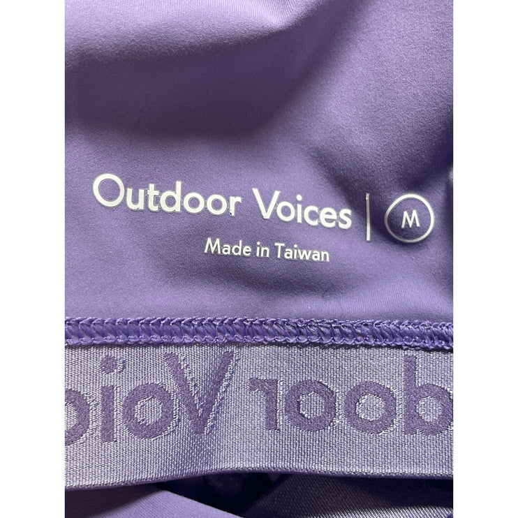 Outdoor Voices Purple Sleeveless One Shoulder Mini Athletic Activewear Dress M