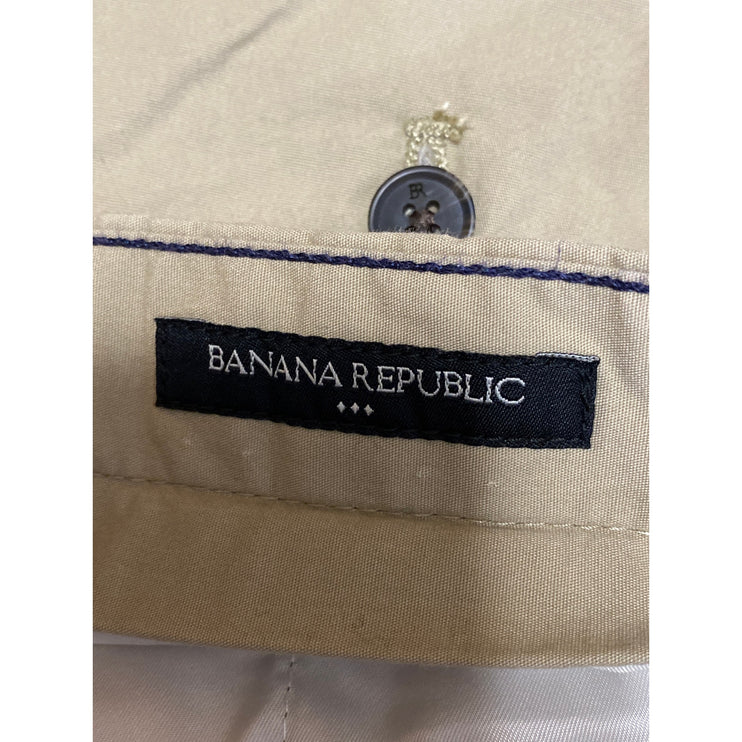 Banana Republic Men's Tan Beige Straight Leg Chino Khaki Trousers Pants Size 35