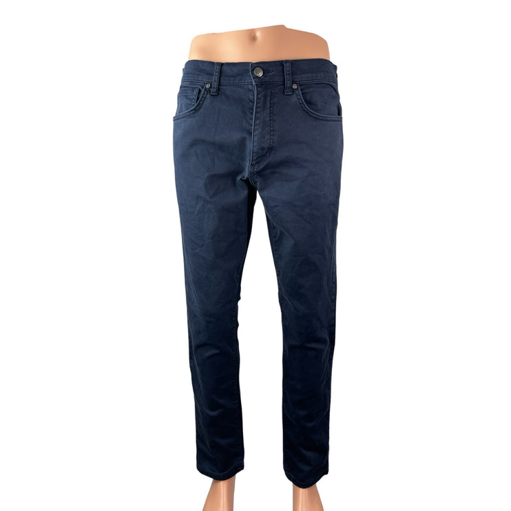 Joe's Mens Navy Blue High Rise Classic Slim Skinny Straight Denim Jeans Pants 31