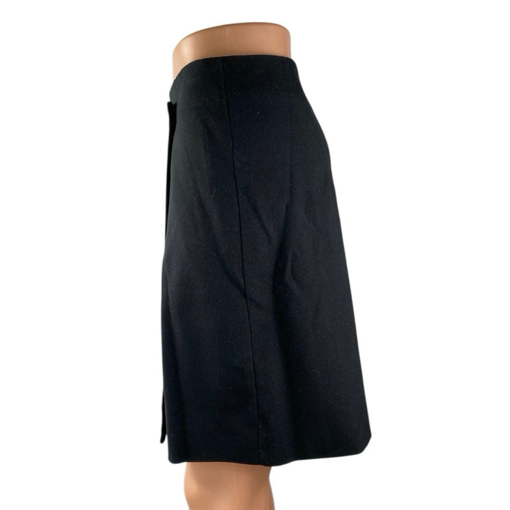 Siyazu Women's Black Mini Mid Rise Zipper Straight Pencil Wrap Skirt Size 1
