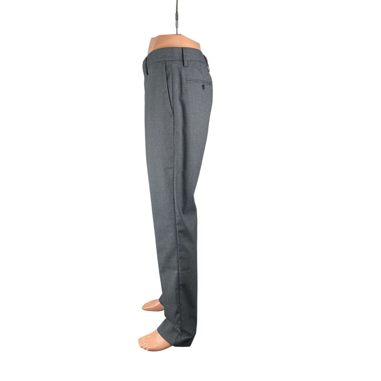 Banana Republic Mens Gray Tailored Fit Straight Mid Rise Trousers Dress Pants 33