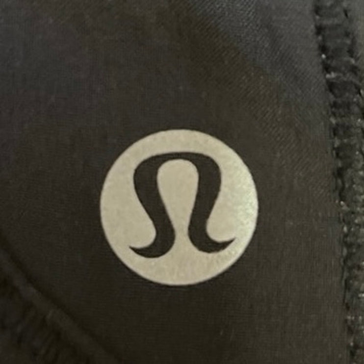 Lululemon Black High Rise Pull On Back Zip Pocket Athletic Running Short Size 28