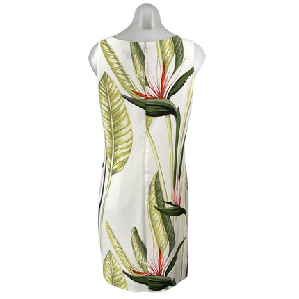 Ann Taylor Women's Multicolor Floral Sleeveless Back Zip Mini Tank Shift Dress 8