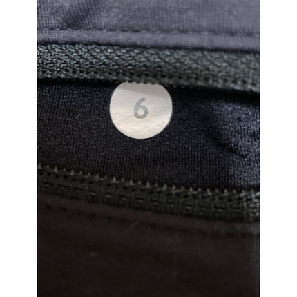 Lululemon Speed Women's Black Static Mist Yoga Athletic Running Shorts Size 6