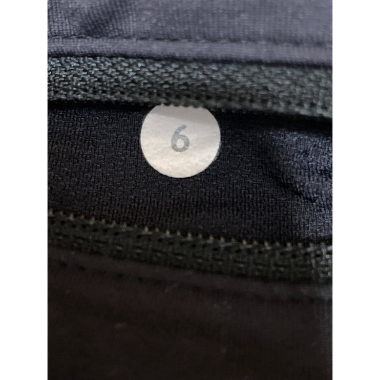Lululemon Speed Women's Black Static Mist Yoga Athletic Running Shorts Size 6