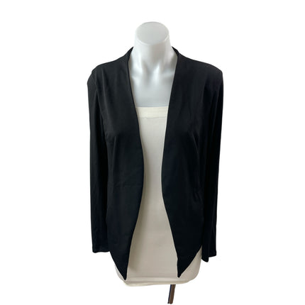 BCBGeneration Womens Black Long Sleeve Open Cardigan Office Blazer Coat Jacket S