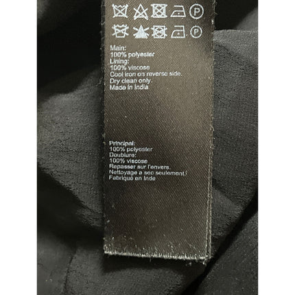 AllSaints Sienna Clip Dot Black Mesh Tulle Ruffle Puff Sleeve Mini Wrap Dress 6