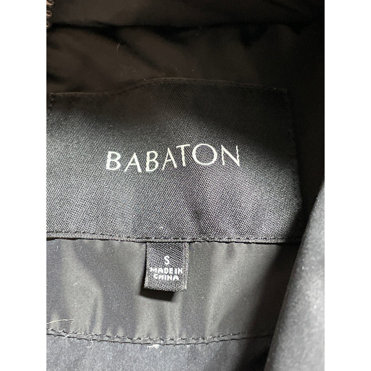 Aritzia Babaton Women's Black Down Hoodie Long Sleeve Puffer Coat Jacket Size S