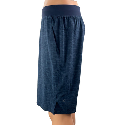 Lululemon Men's Blue Heather Running Gym Workout Training Athletic Shorts Size M
