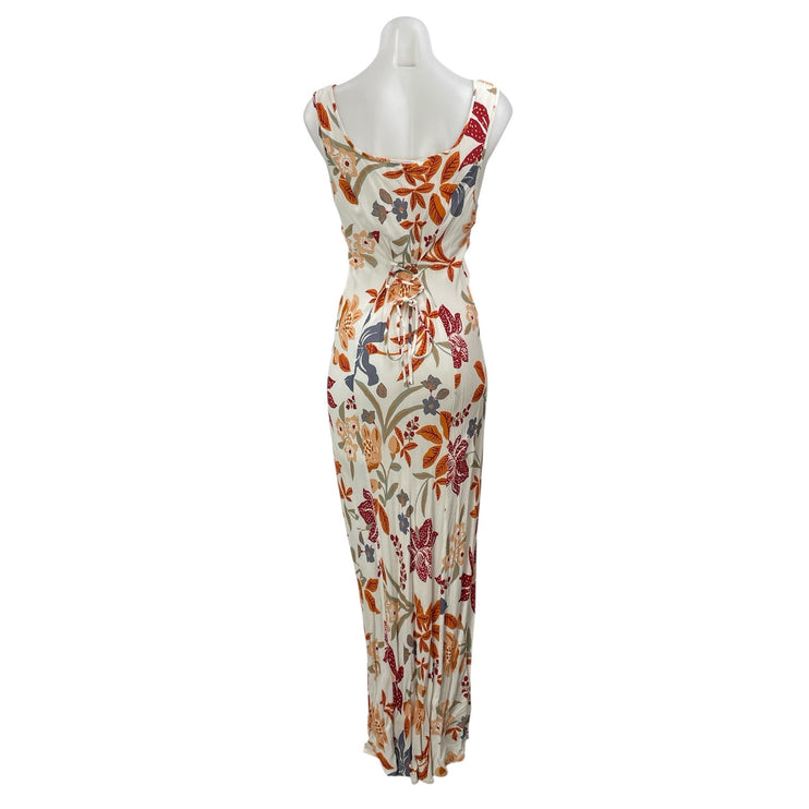 Vrg grl Multicolor Floral Sleeveless Scoop Neck Tank Maxi Sheath Dress Size 12