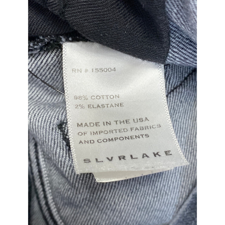 SLVRLAKE Women's Gray Mid Rise Skinny Ankle Jeggings Denim Jeans Pants Size 25