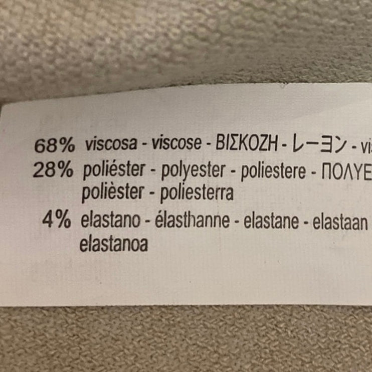 Zara Beige Cream Short Sleeve Mock Neck Knit Sweater Mini Bodycon Dress Size S