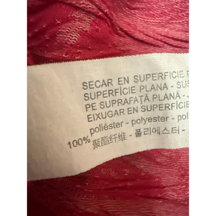 Zara Pink Plisse Textured Crew Neck Short Sleeve Basic Tee T-Shirt Blouse Top S