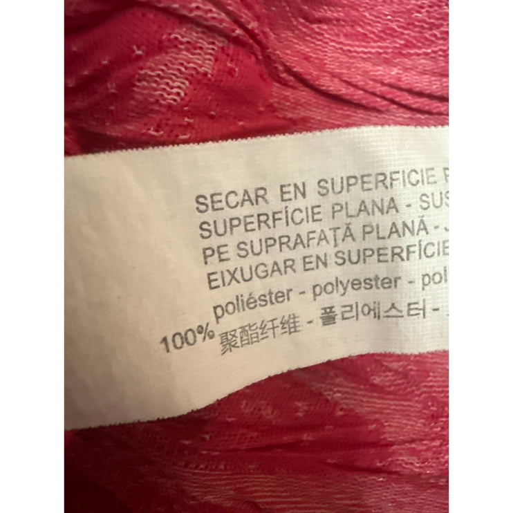 Zara Pink Plisse Textured Crew Neck Short Sleeve Basic Tee T-Shirt Blouse Top S