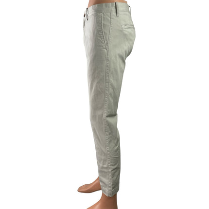 J.Crew Flex Men's Gray Slim Fit Mid Rise Chino Khaki Trousers Pants Size 30x32