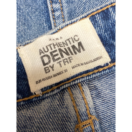 Zara Trafaluc Women's Blue Medium Wash High Rise Straight Denim Jeans Size 8