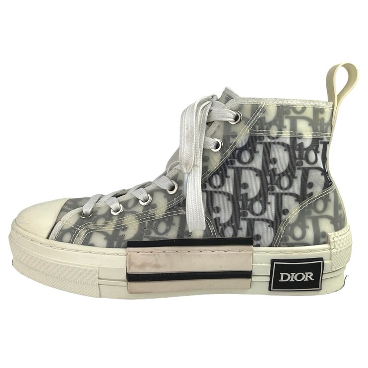 Christian Dior B23 Canvas Rubber Oblique High Top Trainers Sneakers Shoes 37/US7