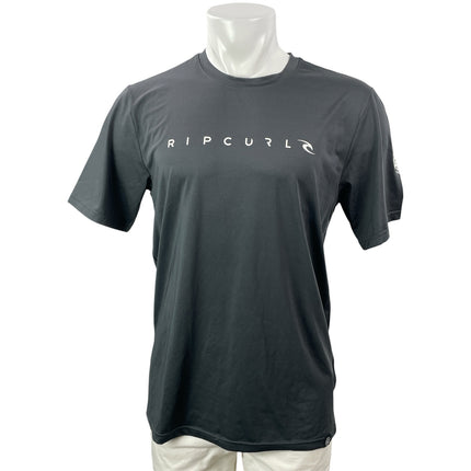 Rip Curl Mens Black Short Sleeves Graphic Print Pullover Tee T-shirt Top Size L