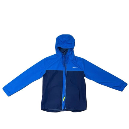 Eddie Bauer Kids Blue Color Block Full Zip Hooded Hoodie Windbreaker Jacket 14