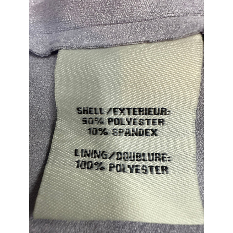 NWT Bagatelle Purple Faux Suede Drape Open Front Long Sleeve Coat Jacket Size L