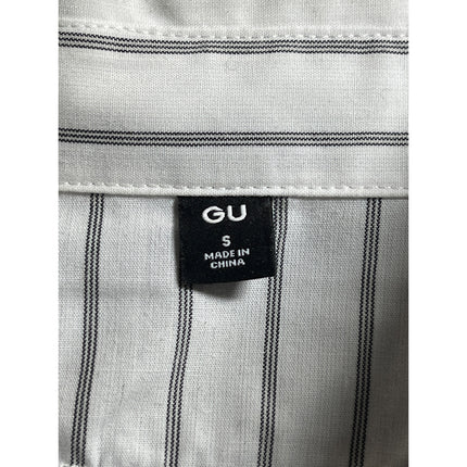 GU White Striped Collared Under Shirt Black V Neck Combo 2-Fre Sweater Top Sz S