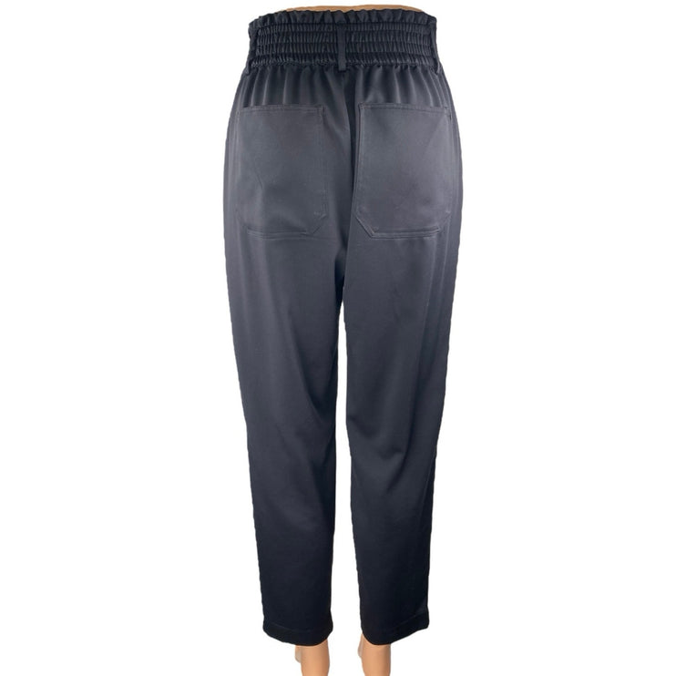 Abercrombie & Fitch Women's Black High Waisted Tapered Trousers Pants Size S