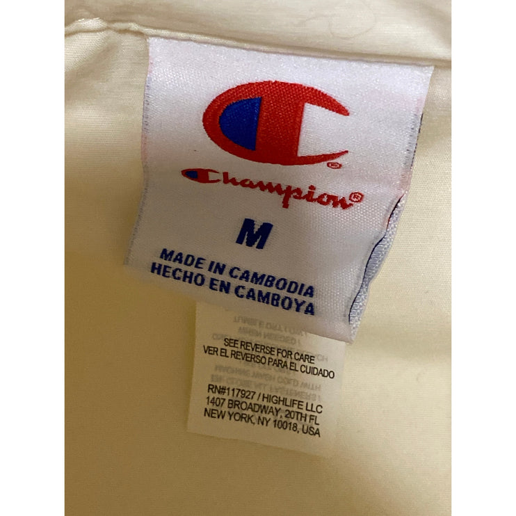 Champion Game Day Stripe Logo Long Sleeve Zip Windbreaker Athletic Jacket Top M