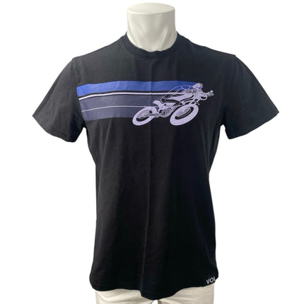 Voice of Insiders Black Cotton Crewneck Short Sleeve Graphic Tee T-shirt Top M
