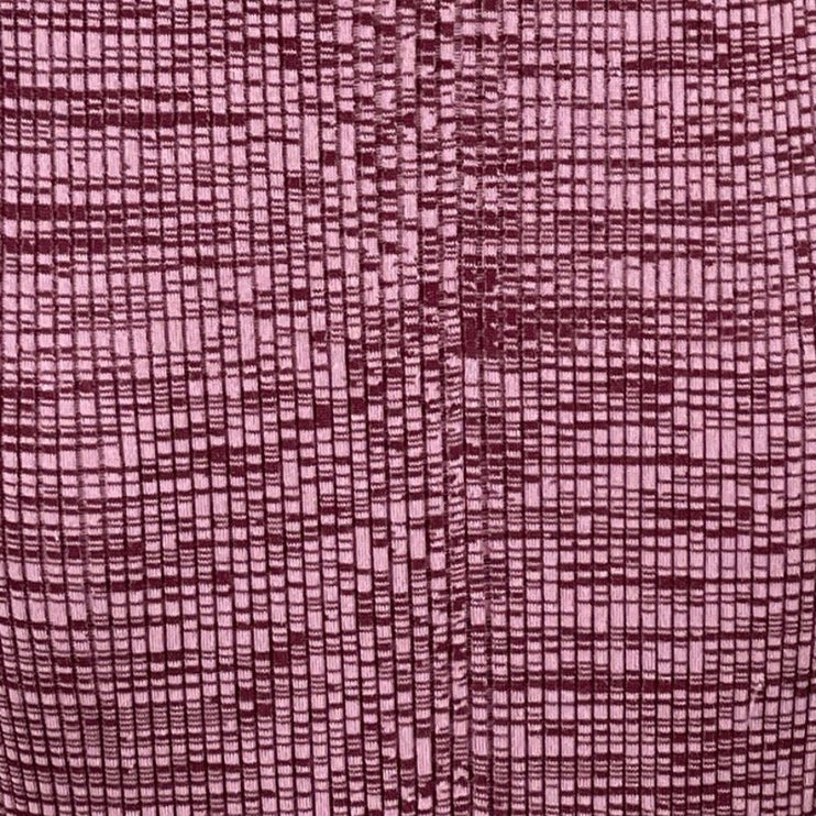 COS Women's Melange Purple Ribbed Knit Long Sleeve Maxi Bodycon Sweater Dress S