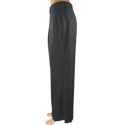 Everlane Women's Black High Waisted Pleated Wide Leg Trousers Pants Size 6S