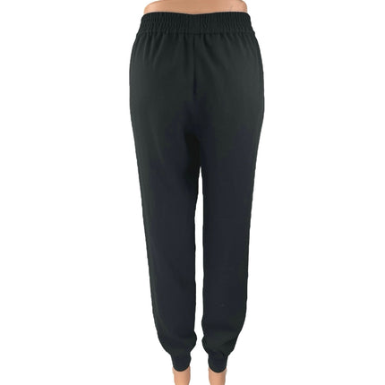 Joie Women Black White High Waisted Pull On Athletic Jogger Sweat Pants Size XS