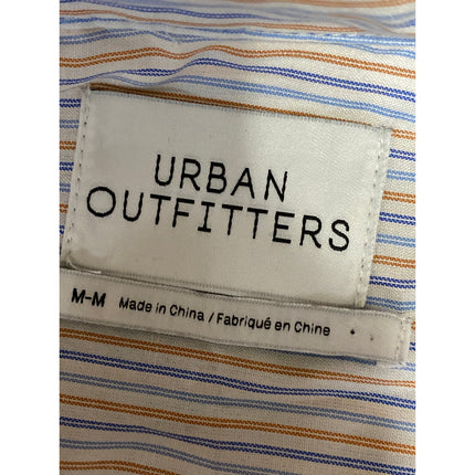 Urban Outfitters Women's Multicolor Striped Long Belle Sleeve Button Up Shirt M