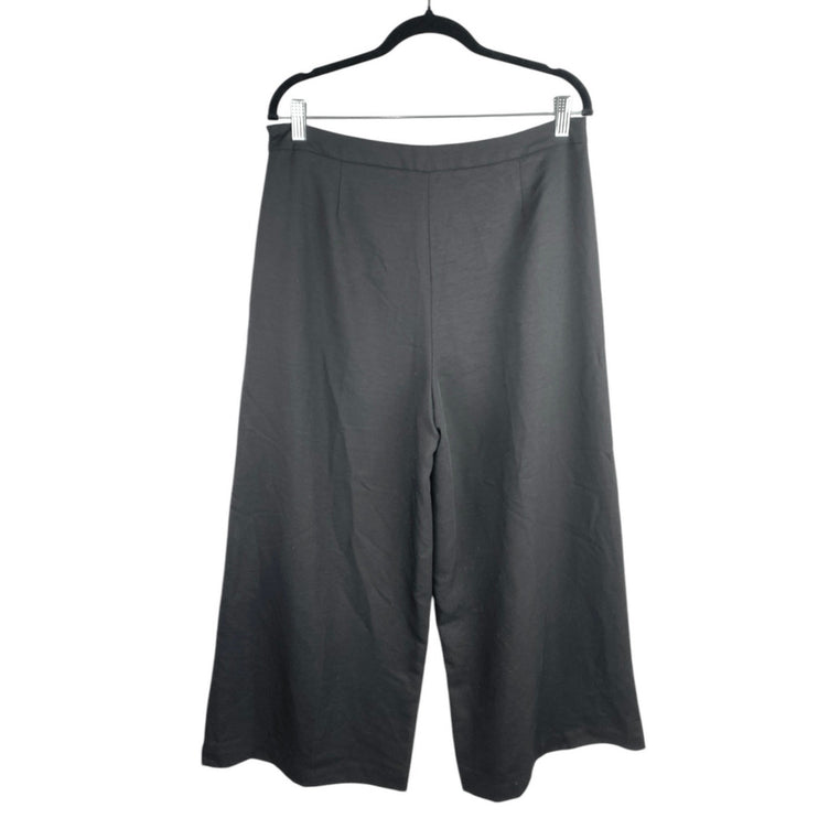 Modern Citizen Womens Black High Waisted Wide Leg Cropped Trousers Pants Size XL